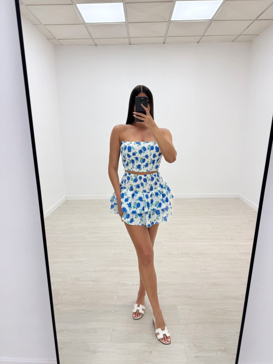 CONJUNTO IBIZA FLORAL AZUL CONJUNTO IBIZA FLORAL AZUL
